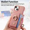 Shockproof Phone Case for IPhone 17 Air 16E 16 15 Plus 14 13 12 Mini 11 Pro Max Ring PU Leather Cards Holder Wallet Cover