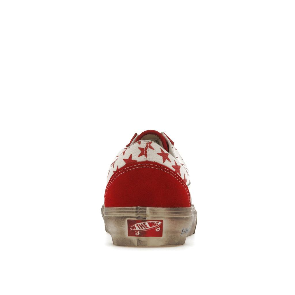 Vans Bianca Chandôn x Old Skool VLT LX Stressed Red Unisex Tenisky Bílé VN0A4BVFY52