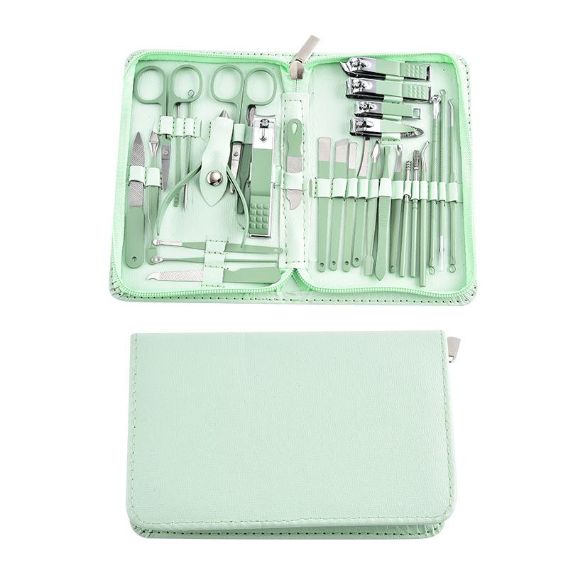Matcha Green Nail Clippers Set - Complete Pedicure and Nail Art Tools