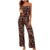 Sling Pajamas Nightdress Lingerie Women Underwear Sleepwear Leopard Nightdress