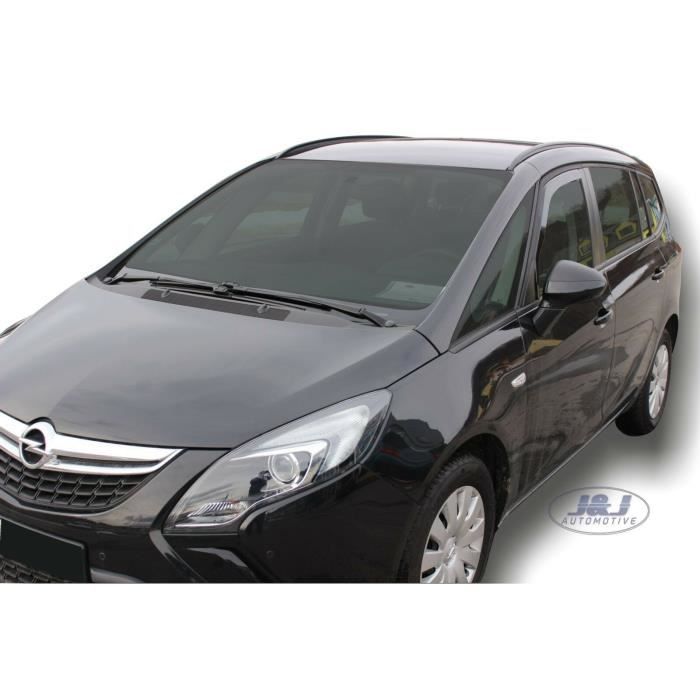 Air Deflectors - J&J AUTOMOTIVE - Opel Zafira C Tourer - Smoked - Reinforced Acrylic - Easy Installation