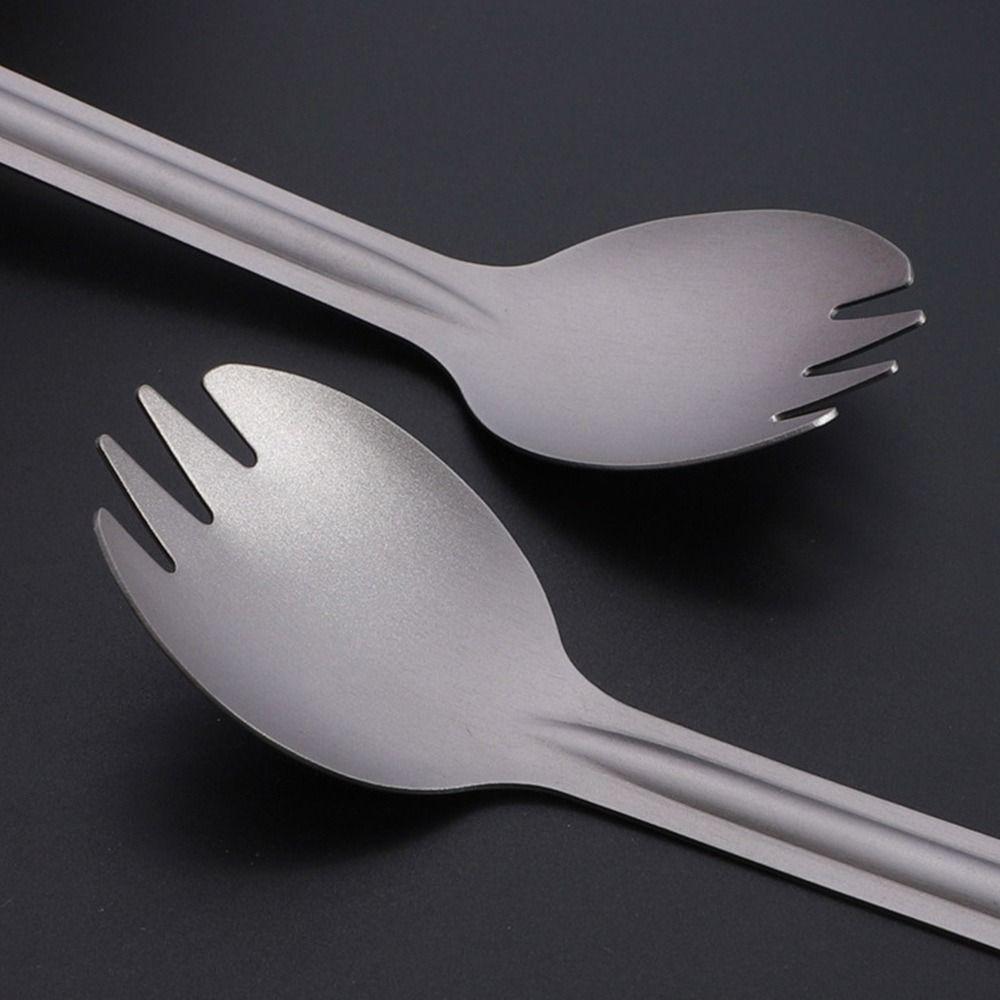 Environmentální venkovní kempingová vidlička s dlouhou rukojetí Vidlička na příbory Hůlky Outdoor Tool