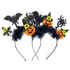 Adult Teens Headband Wing&Skull&Pumpkin Shape Hair Hoop Halloween Party Headpiece Woman Girls Cosplay Costume Hairband