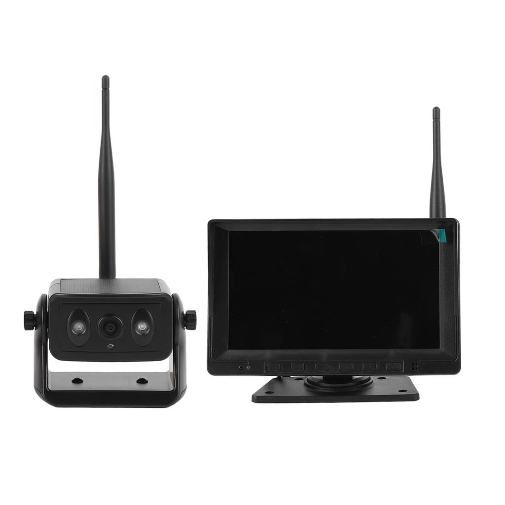 Wireless Solar Magnetic Backup Camera 7inch IPS Screen 2MP CMOS Sensor 5000mah Battery 150 Deg Viewing Angle Gesture