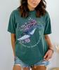 Whale Shirt Humpback Whale T Shirt Floral Whale Tee Save The Ocean Environmental Aesthetic Marine Biology Gift Whale T-Shirt