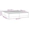 3144441 vidaXL Lit à sommier tapissier avec matelas Noir 180x200 cm Tissu
