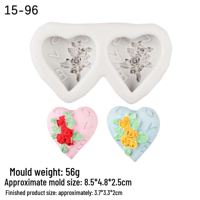 

Силіконова форма «Серце-Троянда» для мила та епоксидних подарунків своїми руками до Дня святого Валентина