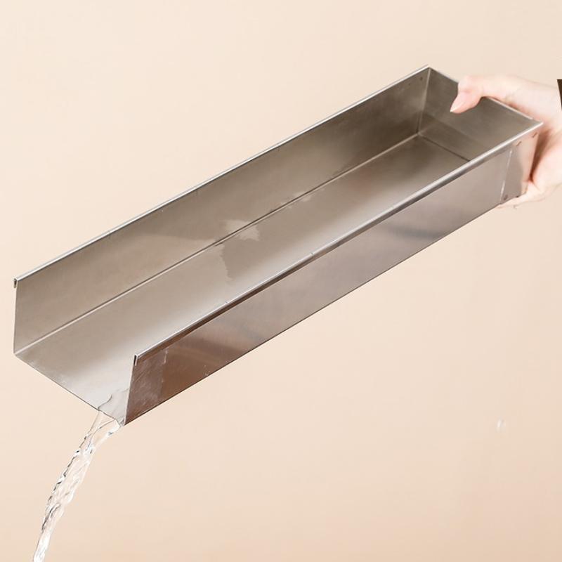 Non-Slip Stainless Steel Long Cake Mold Bakingtray Anti-Scratch Rectangular Tiramisu Cake Base Dly Kitchen Cooking Tool