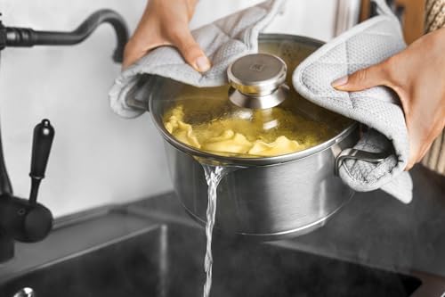 ZWILLING Pouristic Stockpot, 16cm, Deep, Double-Handled, Stainless Steel, Triple-Layered Bottom, Induction Compatible, 1.8L [Official Japanese Product