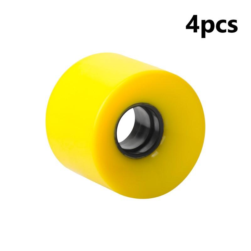 4Pcs/Set Skateboard Wheels High Quality Land Surf Longboard 78A PU Wheel 60x45MM Elastic Skateboarding Roller