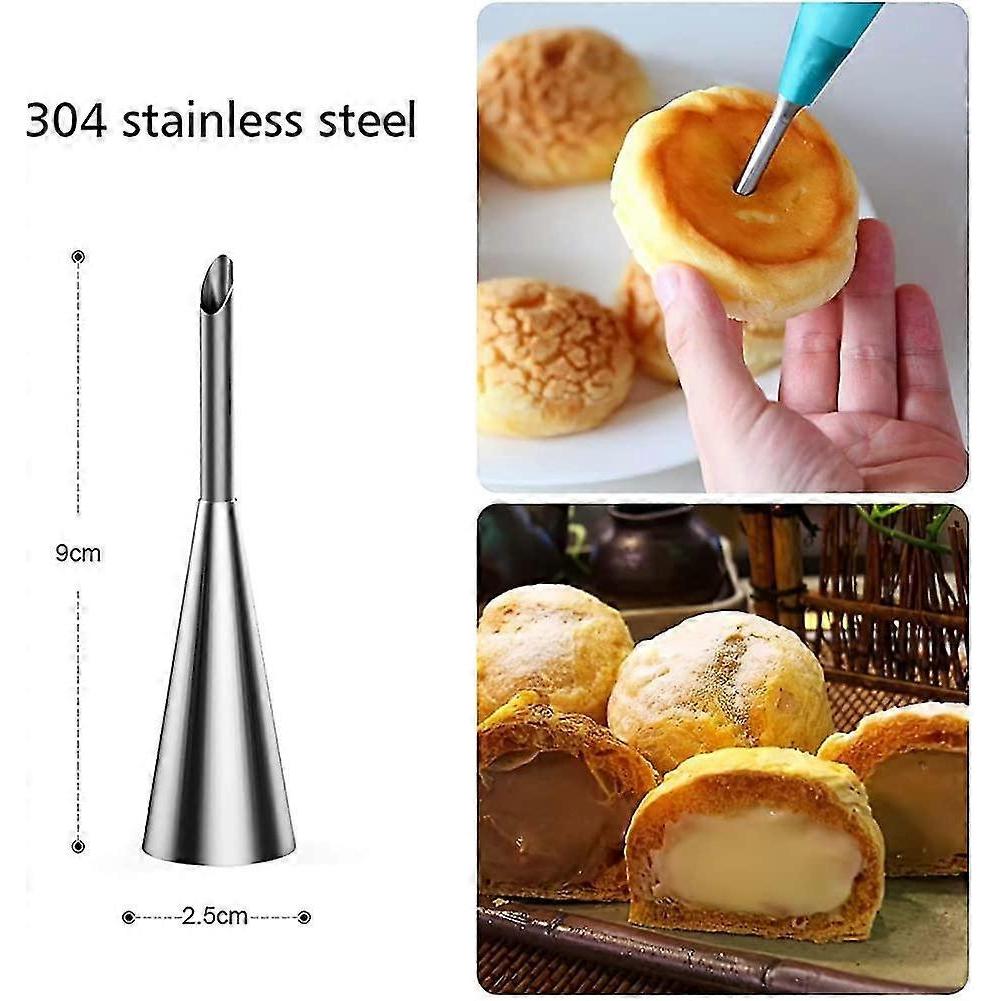 68-pieces Cake Piping Nozzles Tips Kits With 2 Reusable Piping Bags Icing Bag, 2 Coupler, 2 Flower Nail, 3 Plastic Scrapers And Storage Case, Stainles