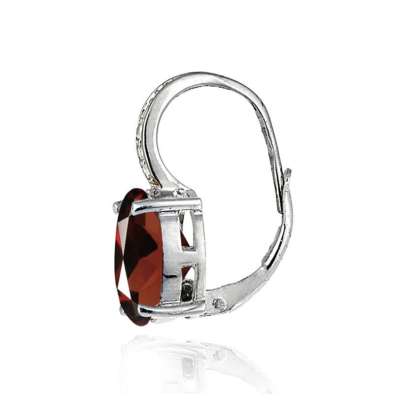 Zhenrong European & American Egg-Shaped Multi-Color AAA Zirconia Fashion Earrings