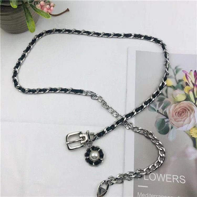 Belt for Women Versatile Ins Korean Version Simple Hip-hop Belt for Women Decorative Skirt Waist Chain Accessories Metal Chain Trousers