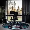 Halloween horror Printed Round Rug Carpet Chair Rug Area Rug Entryway Doormats,for Office Chair Living Room Bedroom Kitchen Room.