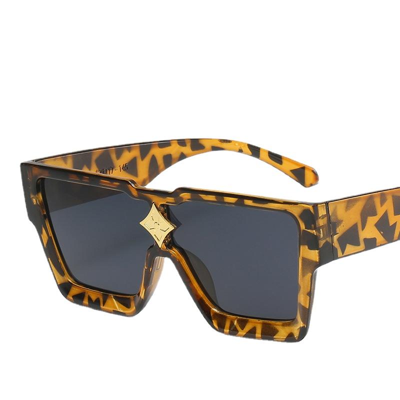 Oversized Luxury Square Sunglasses Men Women Vintage Mirror Glasses UV400 Protection Designer Brand Eyewear
