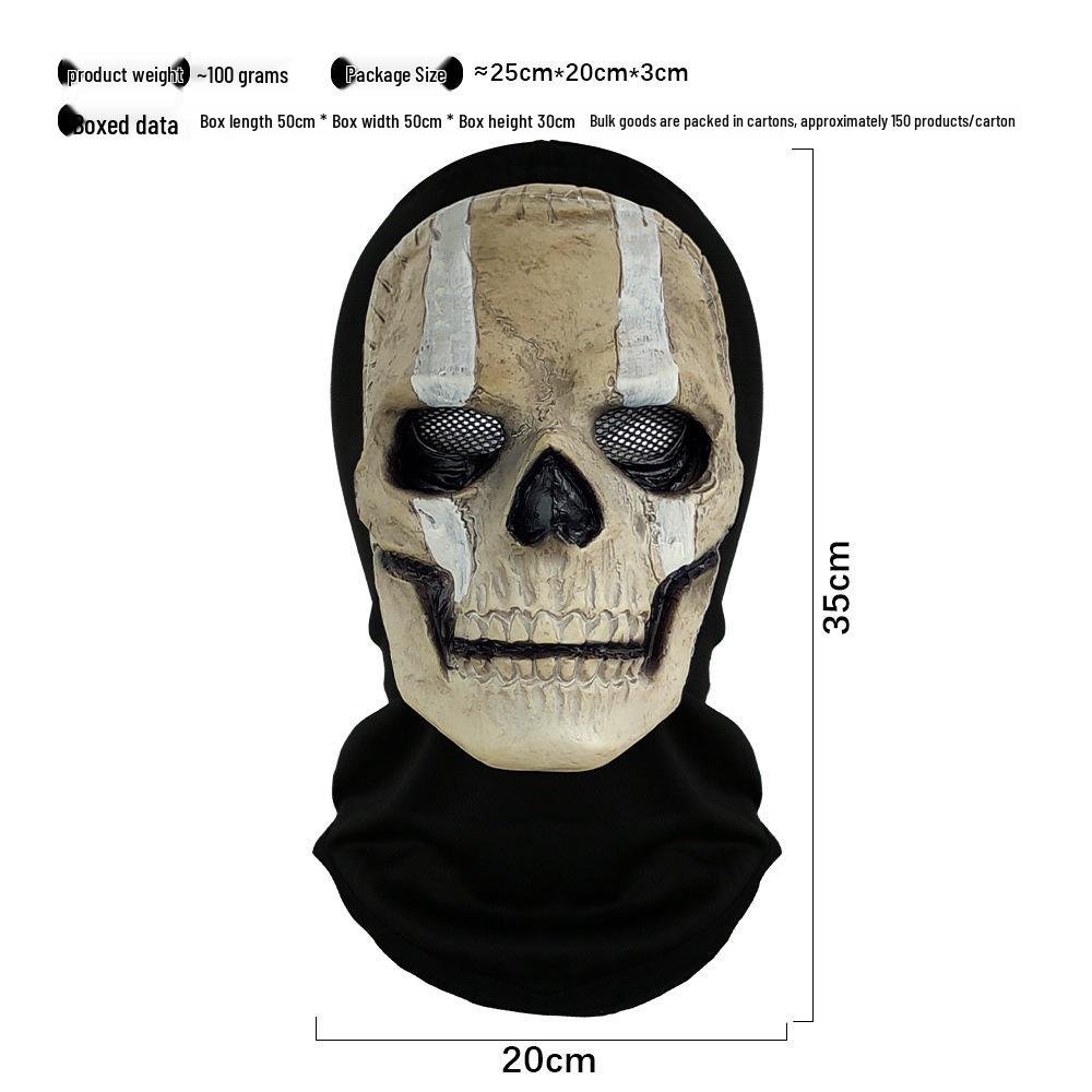 

Call of Duty Skull Balaclava Ghost Mask - Halloween Masquerade Party Prank Prop