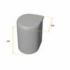 Poubelle ronde 13 L Dim 352 x 355 x 277 mm Plastique gris - EMUCA - 8035821