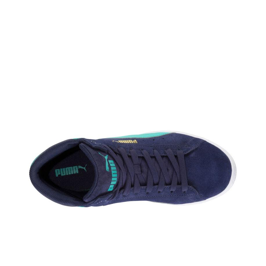 Puma Vikky Mid Durable Non-Slip Casual Sneakers Women Sneakers Blue 356716-03