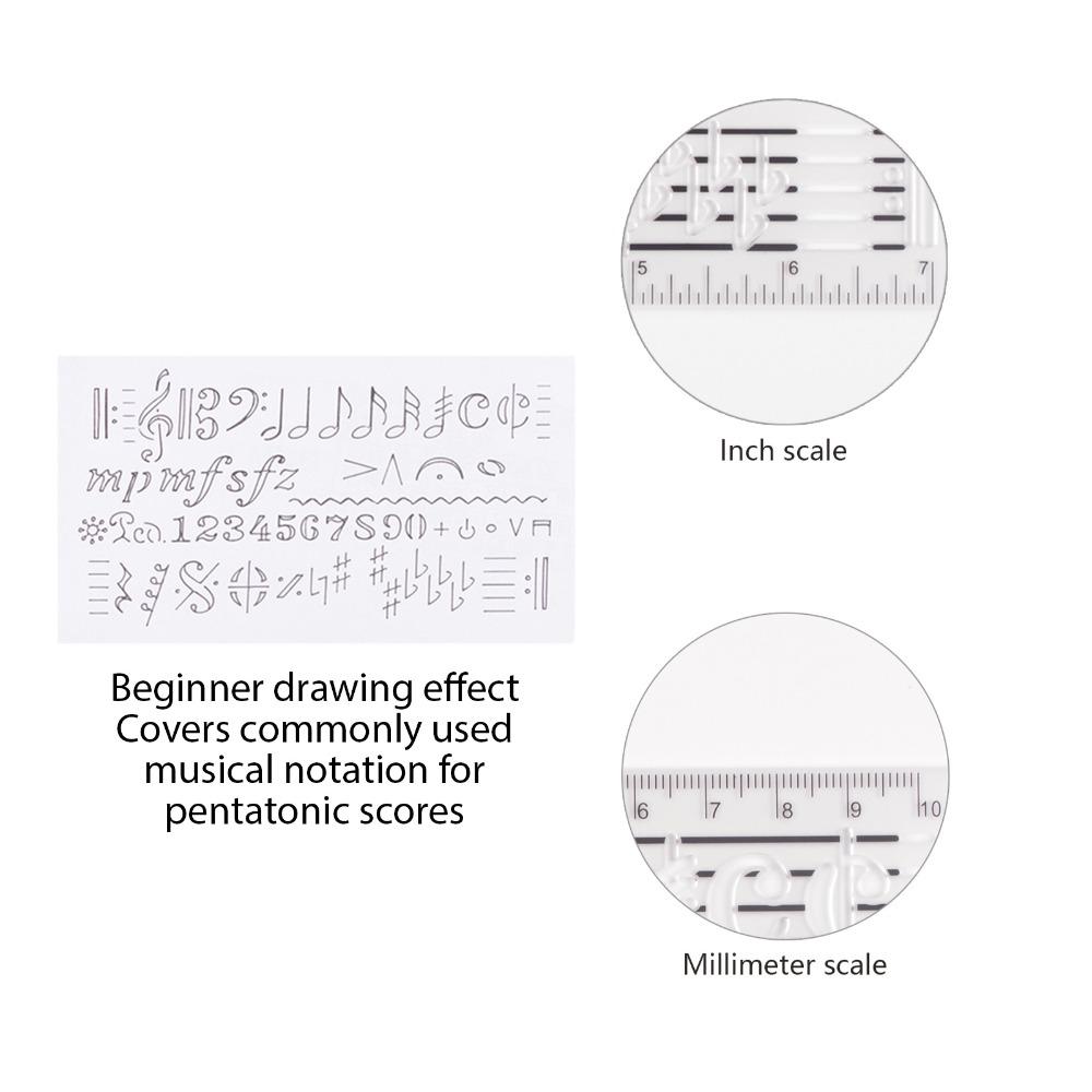 Music Symbols Design Sheet Music Drawing Ruler PP Composer Manuscript Tool For Song Writers