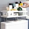 Bohrfreies Badezimmerregal Multifunktions-Organizer-Ablage Hochwertiges Aufbewahrungsregal Toilette