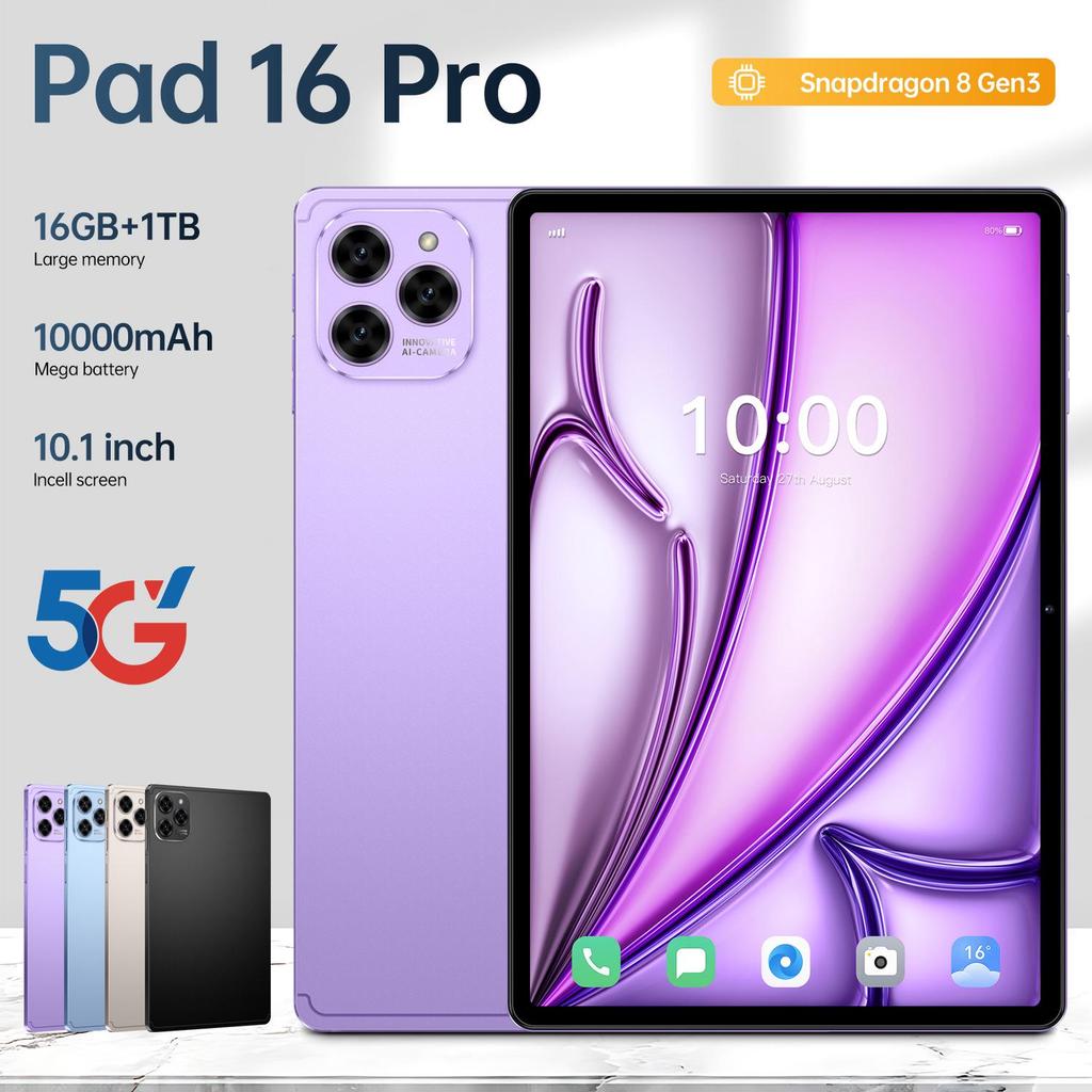 2025 Tablet Pad 16 Pro: Dual SIM, 5G, Android 15