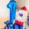 4D Stehende Raketenballons Weltraum Party Dekor Raumschiff Ballon Weltraum Thema Geburtstagsparty Dekoration Kindergeburtstag Gastgeschenke
