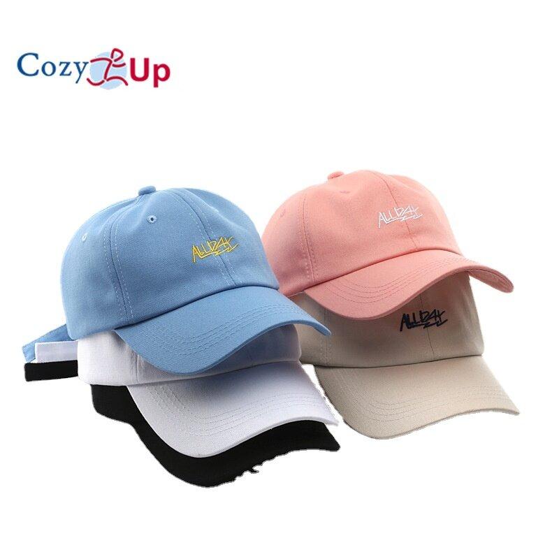 

Cozy Up Бейсболка Женский солнцезащитный оттенок Мужской спорт Досуг Письмо Вышивка Хлопок Брим