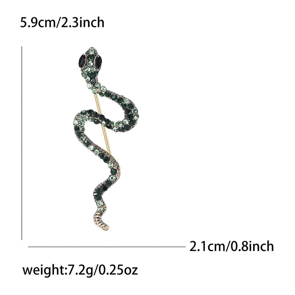 Broșă cu șarpe din aliaj de gamă înaltă, versatilă, creativă, versatilă, costum pentru bărbați și femei, haină, corsaj, bijuterii