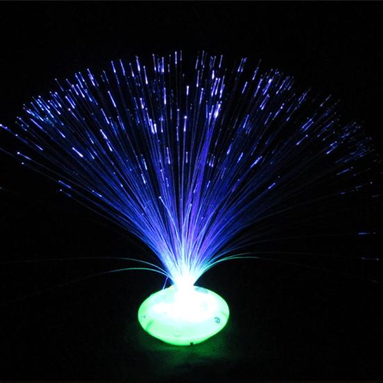 Color Changing Fiber Night Light Optic Lamp LED Holiday Festival Party Decor