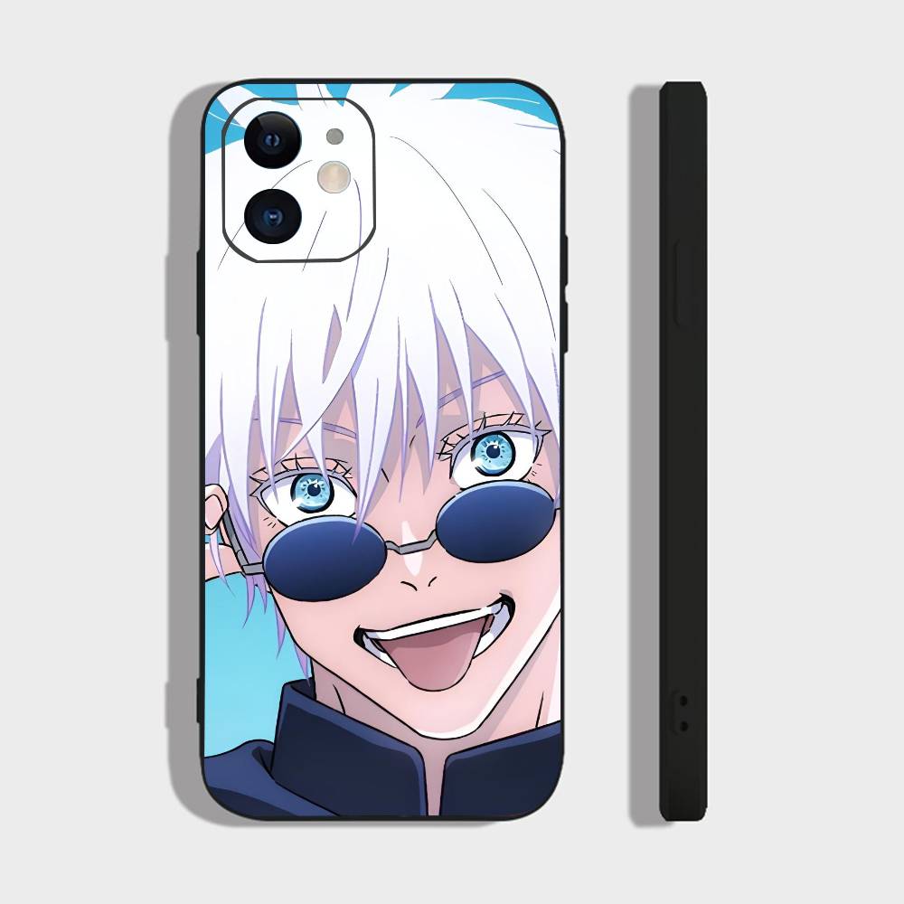 Anime J-Jujutsu Kaisen For IPhone 15 16 14 Plus 13 12 11 17 Pro Max 17 Air Black Soft Phone Cover