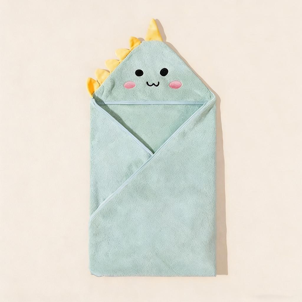 Hooded Swaddle Wrap Cartoon Baby Bath Towels Soft Newborn Towel Blanket Cute Toddler Bathrobe Warm Sleeping Bed Set Boys Girls