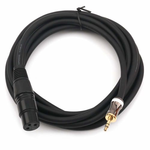 MOBOREST 3.5mm TRS Stereo to XLR Female Microphone Cable for Professional Studio, Live Performance, School, Church, Public Presentation, Party and Oth