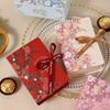 Simple Book Shape Gift Box with Ribbon Paperboard Material Present Packaging Box DIY Candy Packaging Box Wedding Birthday