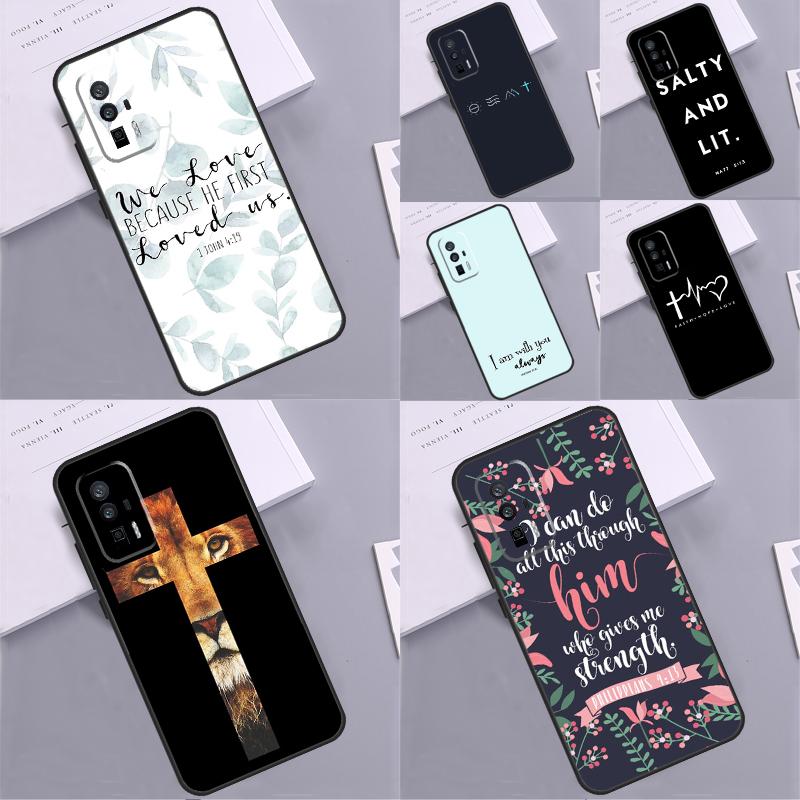 Bible Verse Christian Quote Case For Xiaomi 13T 11T 12T 14T Pro 13 14 15 Ultra POCO X7 Pro X3 X5 X6 F5 F6 M6 Pro Funda