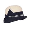 Women Sun Straw Hat Cloche Derby Hat1920s Vintage Bucket Hat with Bow Accent Foldable Packable for Beach Vacation