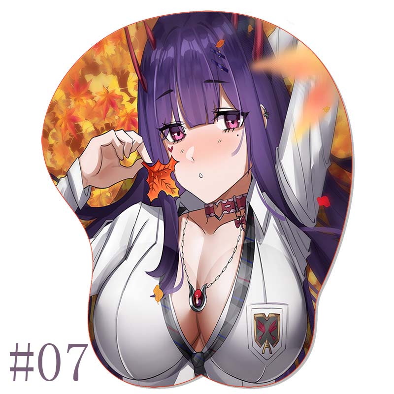 Sexy Akuma Nihmune OPPAI Mouse Pad Mousepad Anime Waifu Cups Season 6 Numi Silicone 3D Wrist Rest MousePad Sexy Hentai Mouse Mat