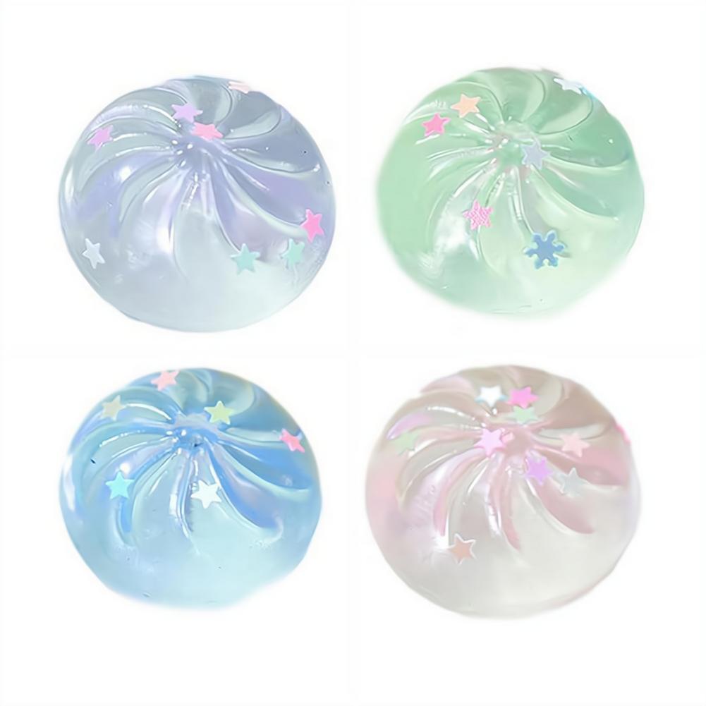 Toys Glitter Crystal Dumpling Squishes Stress Balls Fidget Sensory Baozi Maltose Slow-Rebound Decompression Toy Squeeze Dough Ba