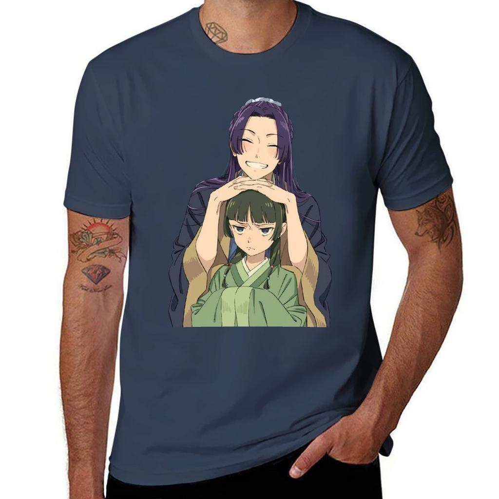 Kusuriya no Hitorigoto Cute Maomao and Jinshi TShirt Soft Durable Cotton TShirt