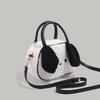 Cute Lamb Wool Pillow Puppy Bag 2024 New Autumn Winter Commuter Handheld Furry Bag Color-Block Single Shoulder Crossbody Bag