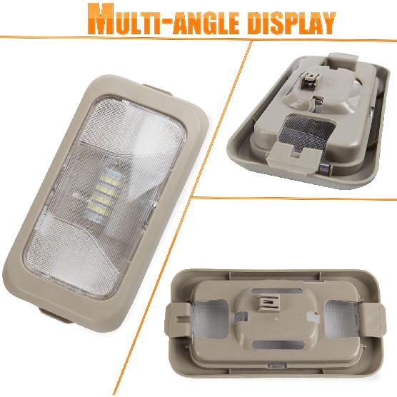 RANSOTO 15126553 Car Interior Dome Roof Light Lamp Lens With Housing Compatible With 2004-2008 Chevy Colorado GMC Canyon Replaces 15191866 15114473