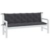 VidaXL Set of 2 Garden Bench Cushions, Balcony Pillows, Seat Cushions Patio Gardening Terrace Outdoor, 4002618
