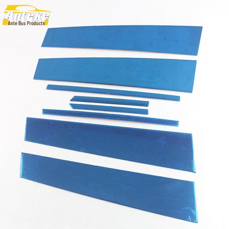 Compatible Stainless Steel Anti-Scratch Window Trim and Decorative Stickers for 2021 ID.4X Car.