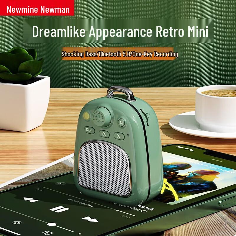 Newsmy DP06 Retro Portable Bluetooth Speaker CN plug (adapter included)