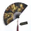 Guanyin Heart Sutra Golden Dragon Large Folding Fan Durable Hand Fan Made Of Bamboo  Home Decoration Year of The Dragon Gift Fan