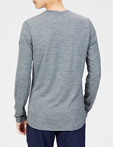Icebreaker Men's Merino 200 Oasis Long Sleeve Crew Neck Shirt (IX20220GR_Gridstone Heather, Size S)