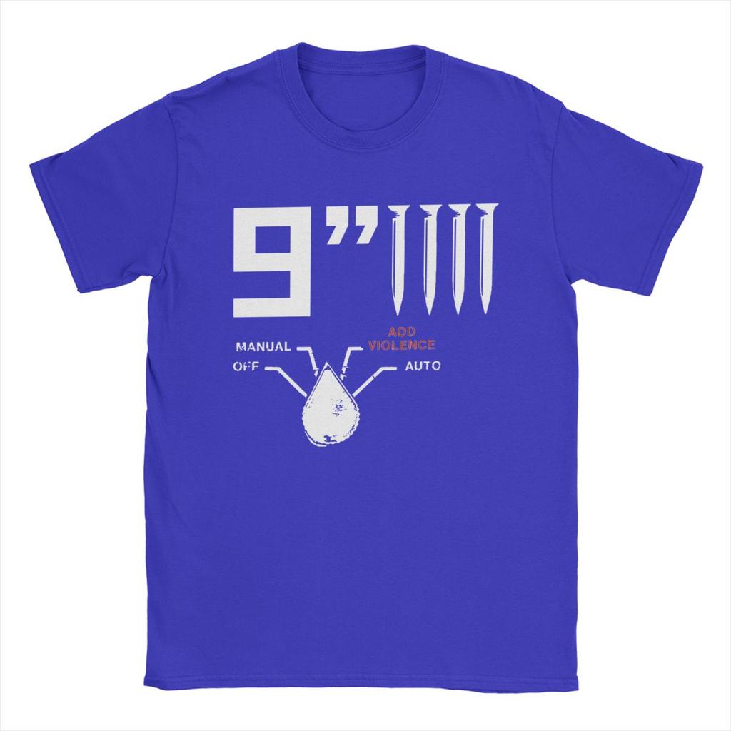 Men's NIN Nine Inch Nails T Shirt Pure Cotton Tops Novelty Short Sleeve Crewneck Tees New Arrival T-Shirts