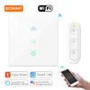 QCSMART Tuya Smart Life Curtain Roler Shutter Blinds Switch Backlight Remote Voice Control by Google Home Alexa Echo