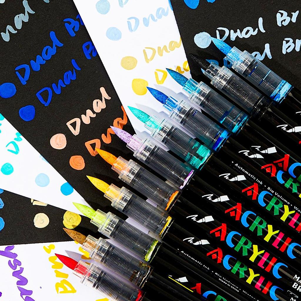 120barevné rychleschnoucí akrylové fixy pro doodle art