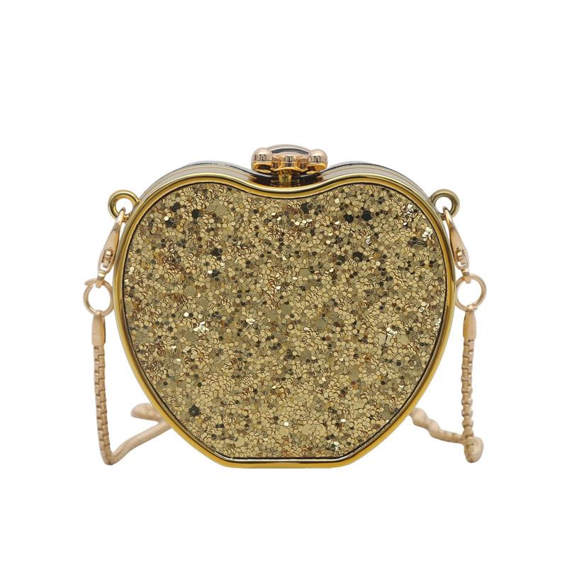 Acrylic Mouth Red Envelope 2025 New European and American Sequined Shoulder Bag Women's Versatile Chain Crossbody Mini Box Bag