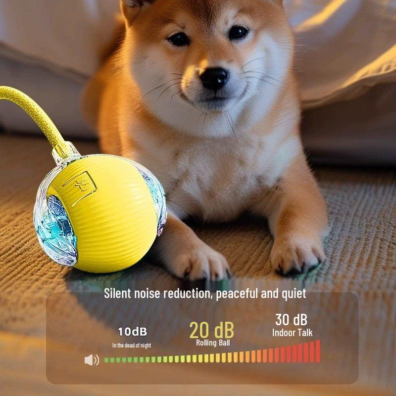 Douyin Trending Self-Amusing Pet Ball - Automatic, Bite-Resistant Toy for Dogs and Cats